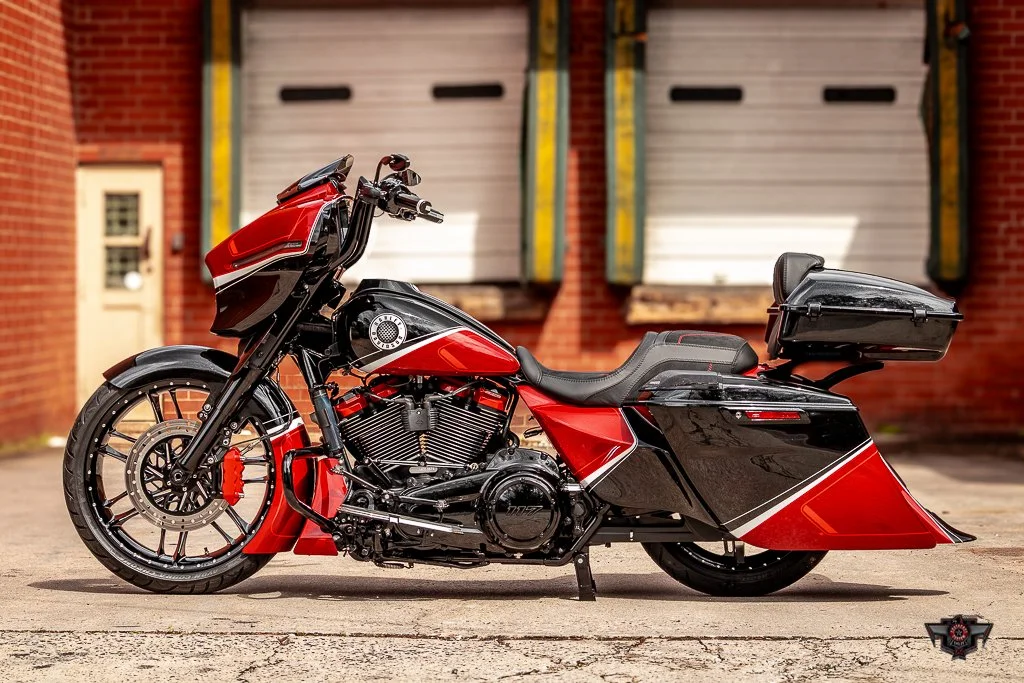 Harley-Davidson FLSTSシートセット 黒×赤 2024 HARLEY-DAVIDSON STREET GLIDE FAT 21